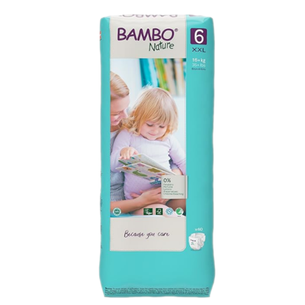 Pañal Bambo XXL. Mas de 16kg. 40un.