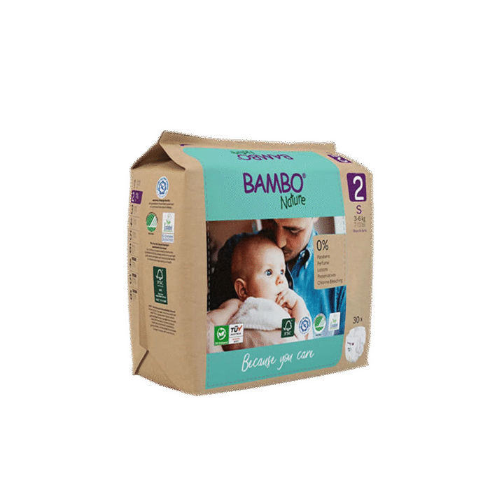 bambo 2 Pañal Bambo S. 3 a 6kg. 30un. - Imagen 1