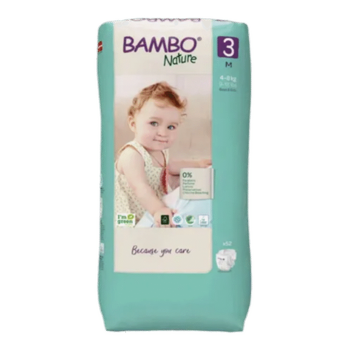Pañal Bambo M. 4 a 8kg. 52un. - Imagen 1