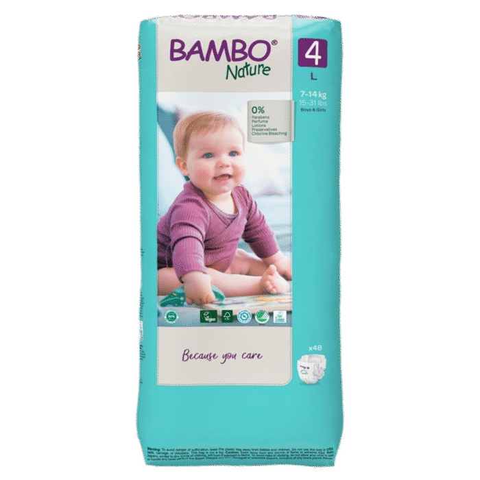 bambo 4g Pañal Bambo L. 7 a 14kg. 48un. - Imagen 1