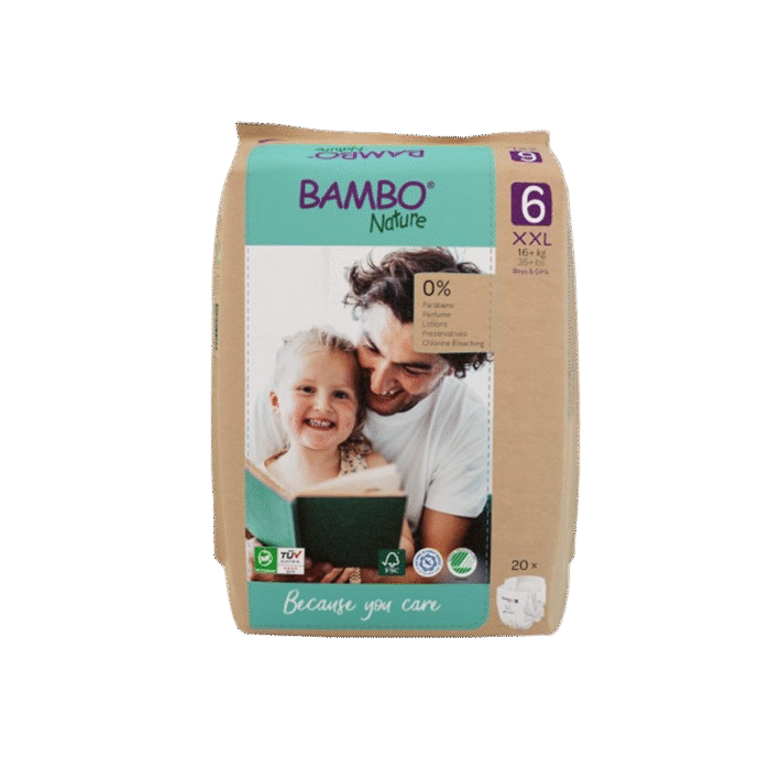 bambo 6ch Pañal Bambo XXL. Mas de 16kg. 20un. - Imagen 1