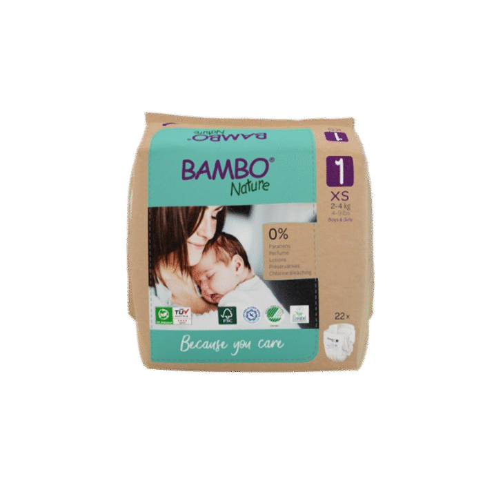 bambo rn Pañal Bambo XS. 2 a 4kg. 22un. - Imagen 1