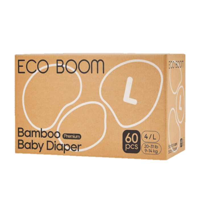 Pañal Eco Boom L. 9 a 14kg. 60un. - Imagen 1