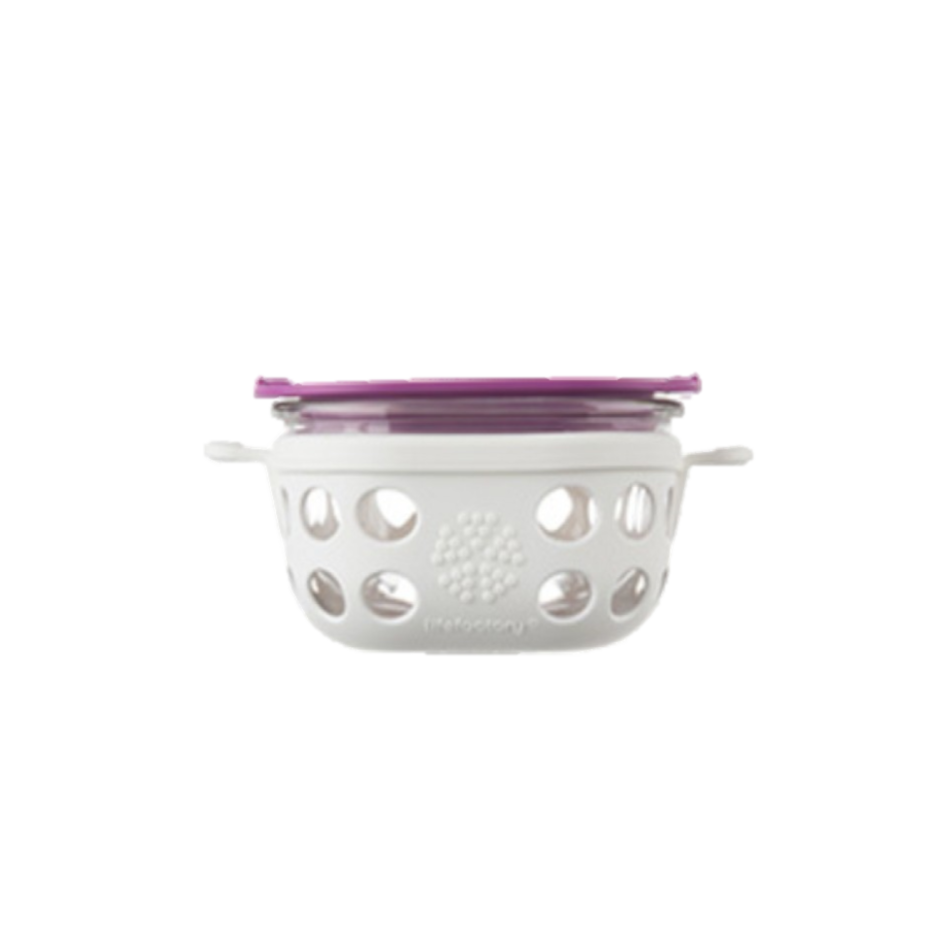 contenerdorcomida Contenedor de vidrio con funda de silicona. 240 ml. - Imagen 1