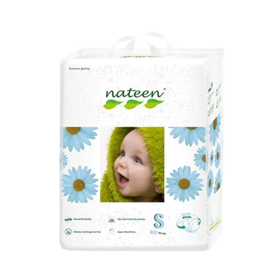 nateen 2g Pañal Nateen S. 3 a 6kg. 80un. - Imagen 1