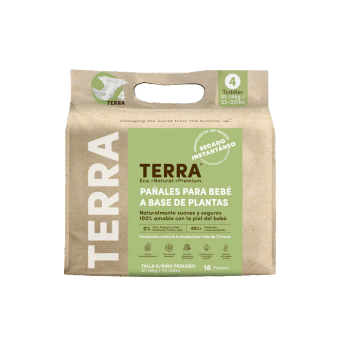 Pañal Terra G. 10 a 14kg. 18un. - Imagen 1