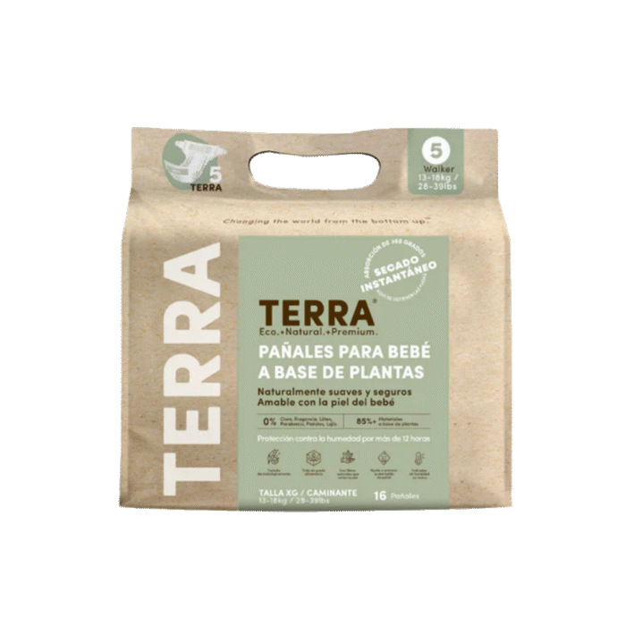 terra 5 Pañal Terra XG. 13 a 18kg. 16un. - Imagen 1