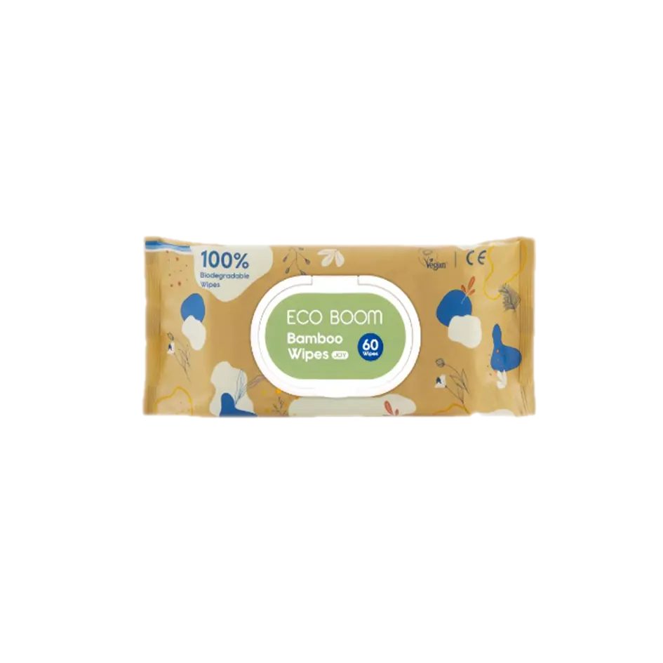 toalla humeda bambo Toallas húmedas Eco Boom. 60 un. - Imagen 1
